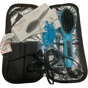 Illustra Beauty Thermabristle Styling Brush with clips and travel case